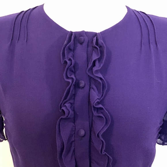 Royal Purple 'Bryan | Bryan Bradley' Silk Blouse - Picture 3 of 10